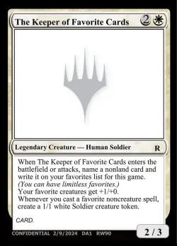 The Keeper of Favorite Cards 「UNK/RW90a」「EN」