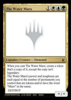 The Water Maro #RZ01b · Magic: The Gathering