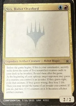 Syx, Robot Overlord #RZ02f · Magic: The Gathering