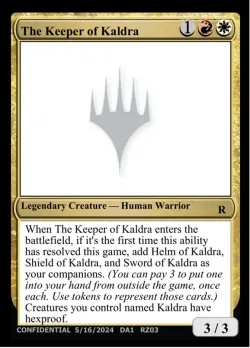 The Keeper of Kaldra #RZ03c · Magic: The Gathering