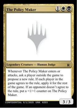 The Policy Maker #RZ03o · Magic: The Gathering