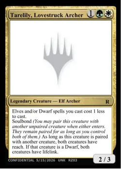 Tarelily, Lovestruck Archer #RZ03v · Magic: The Gathering