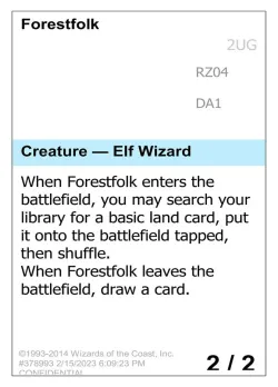 Forestfolk 「UNK/RZ04a」「EN」
