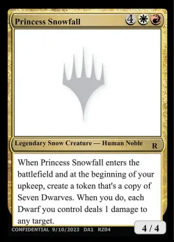 Princess Snowfall #RZ04e · Magic: The Gathering