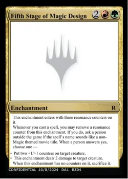 Fifth Stage of Magic Design #RZ04o · Magic: The Gathering