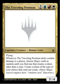 The Traveling Postman #RZ04t · Magic: The Gathering