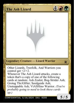 The Ash Lizard #RZ05c · Magic: The Gathering