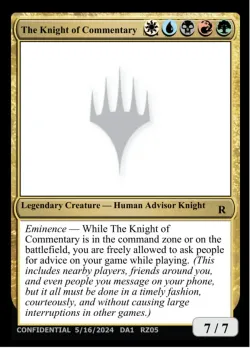 The Knight of Commentary #RZ05d · Magic: The Gathering