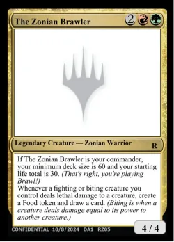 The Zonian Brawler #RZ05g · Magic: The Gathering
