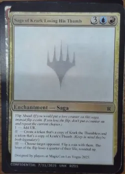 Saga of Krark Losing His Thumb #RZ05m · Magic: The Gathering