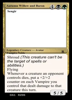 Autumn Willow and Baron Sengir #RZ06b · Magic: The Gathering