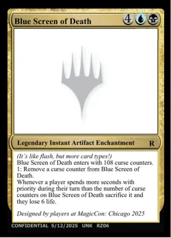 Blue Screen of Death #RZ06f · Magic: The Gathering