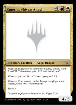 Emerin, Shivan Angel #RZ06j · Magic: The Gathering