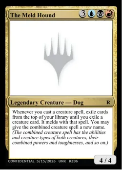 The Meld Hound #RZ06k · Magic: The Gathering