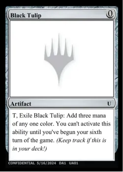 Black Tulip 「UNK/UA01a」「EN」