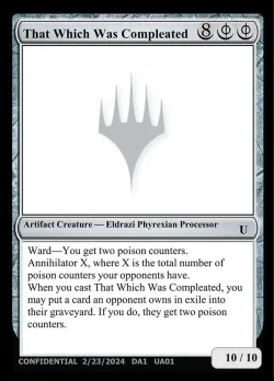 That Which Was Compleated #UA01b · Magic: The Gathering
