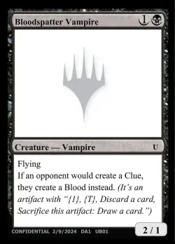 Bloodspatter Vampire #UB01a · Magic: The Gathering