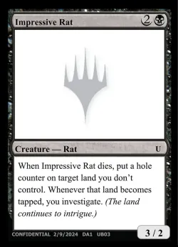 Impressive Rat #UB03 · Magic: The Gathering