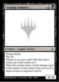 Vamping Vampire #UB03a · Magic: The Gathering