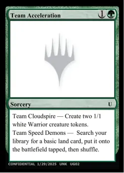 Team Acceleration #UG02 · Magic: The Gathering