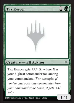 Tax Keeper #UG02b · Magic: The Gathering