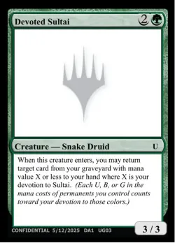Devoted Sultai #UG03 · Magic: The Gathering