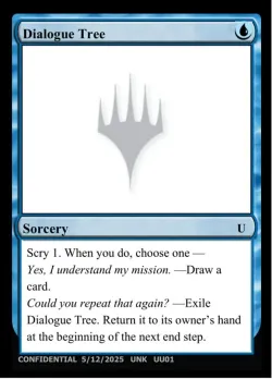 Dialogue Tree #UU01 · Magic: The Gathering