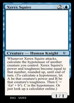 Xerex Squire #UU03c · Magic: The Gathering
