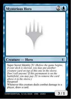 Mysterious Hero #UU03e · Magic: The Gathering