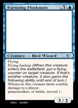 Farseeing Flockmate #UU04 · Magic: The Gathering