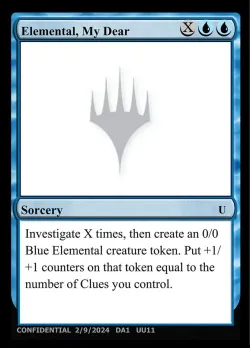 Elemental, My Dear #UU11b · Magic: The Gathering