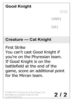 Good Knight #UW01 · Magic: The Gathering