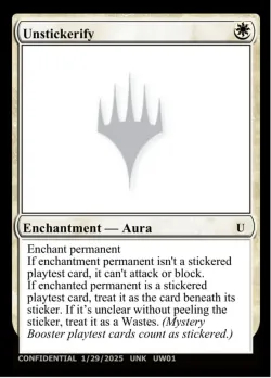 Unstickerify #UW01a · Magic: The Gathering