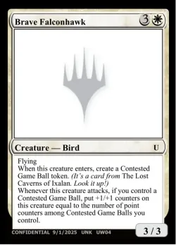 Brave Falconhawk #UW04 · Magic: The Gathering
