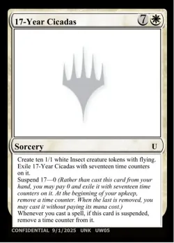 17-Year Cicadas #UW05c · Magic: The Gathering