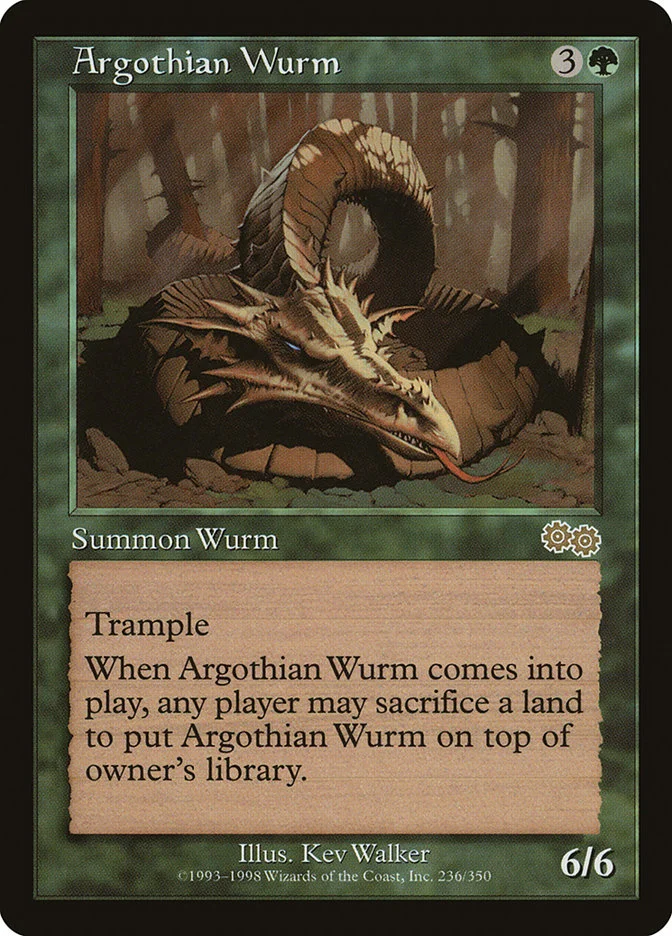Argothian Wurm 「USG/236」「EN」