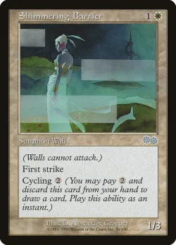 Shimmering Barrier #50 · Magic: The Gathering
