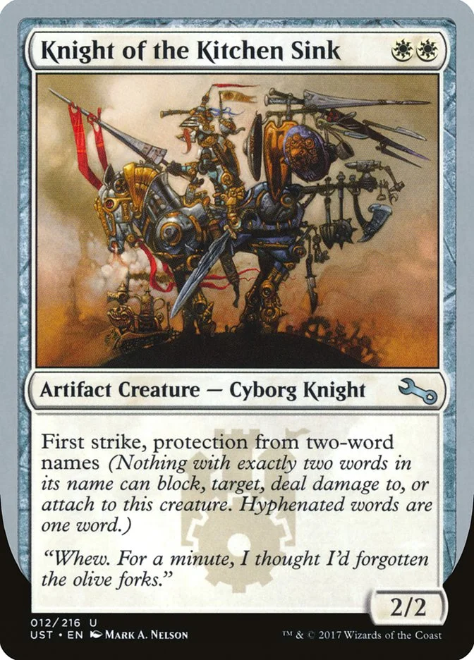 Knight of the Kitchen Sink 「UST/12e」「EN」