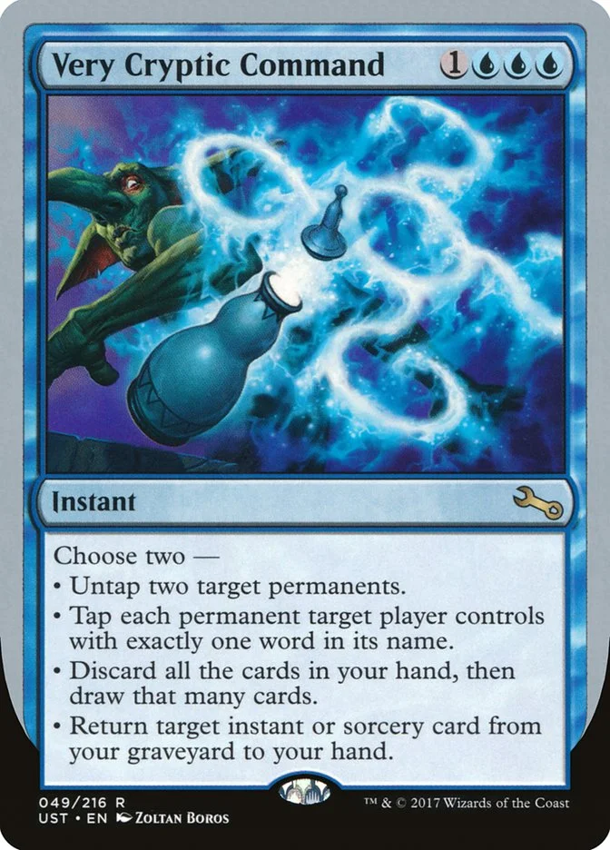 Very Cryptic Command 「UST/49b」「EN」