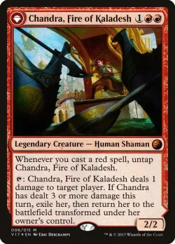 Chandra, Fire of Kaladesh // Chandra, Roaring Flame 「V17/6」「EN」