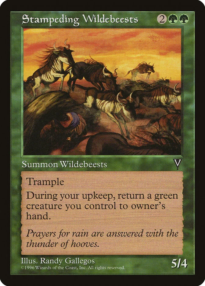 Stampeding Wildebeests 「VIS/121」「EN」