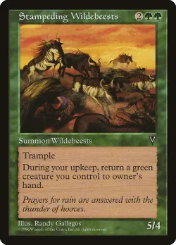 Stampeding Wildebeests 「VIS/121」「EN」