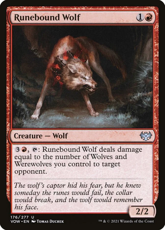 Runebound Wolf 「VOW/176」「EN」