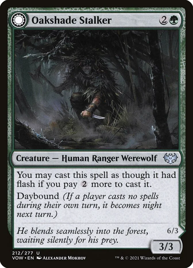 Oakshade Stalker // Moonlit Ambusher 「VOW/212」「EN」