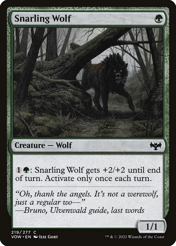 Snarling Wolf 「VOW/219」「EN」