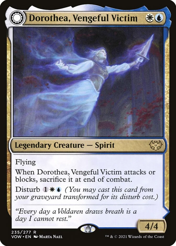 Dorothea, Vengeful Victim // Dorothea's Retribution 「VOW/235」「EN」