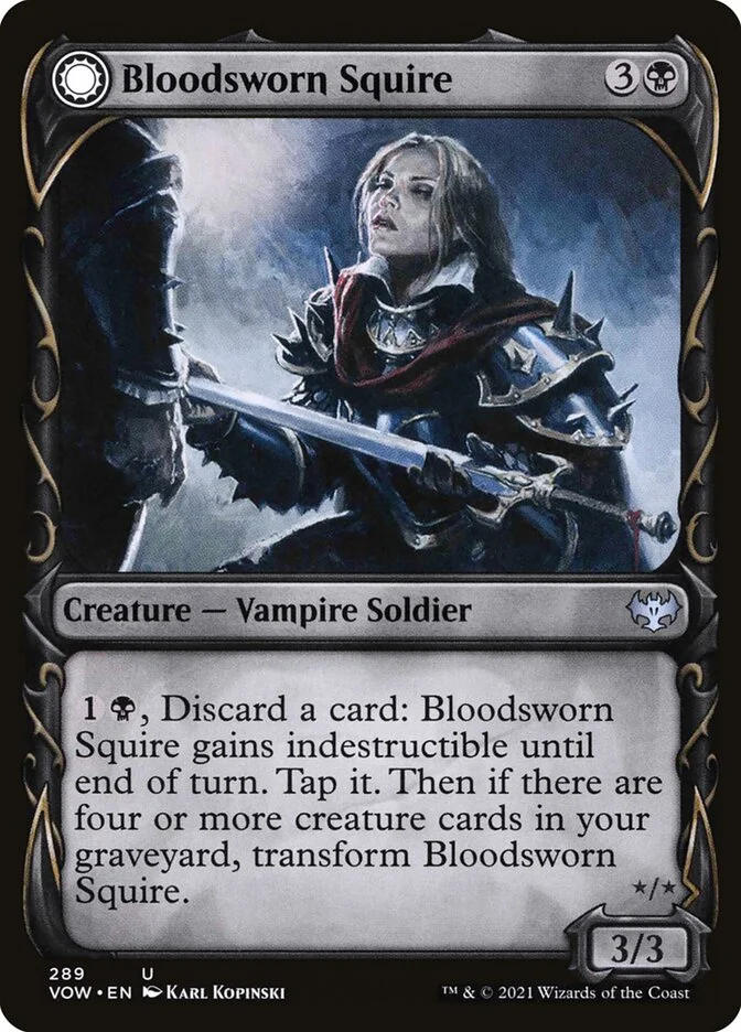 Bloodsworn Squire // Bloodsworn Knight 「VOW/289」「EN」