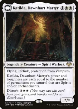 Katilda, Dawnhart Martyr // Katilda's Rising Dawn #21 · Magic: The Gathering