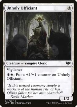 Unholy Officiant #41 · Magic: The Gathering
