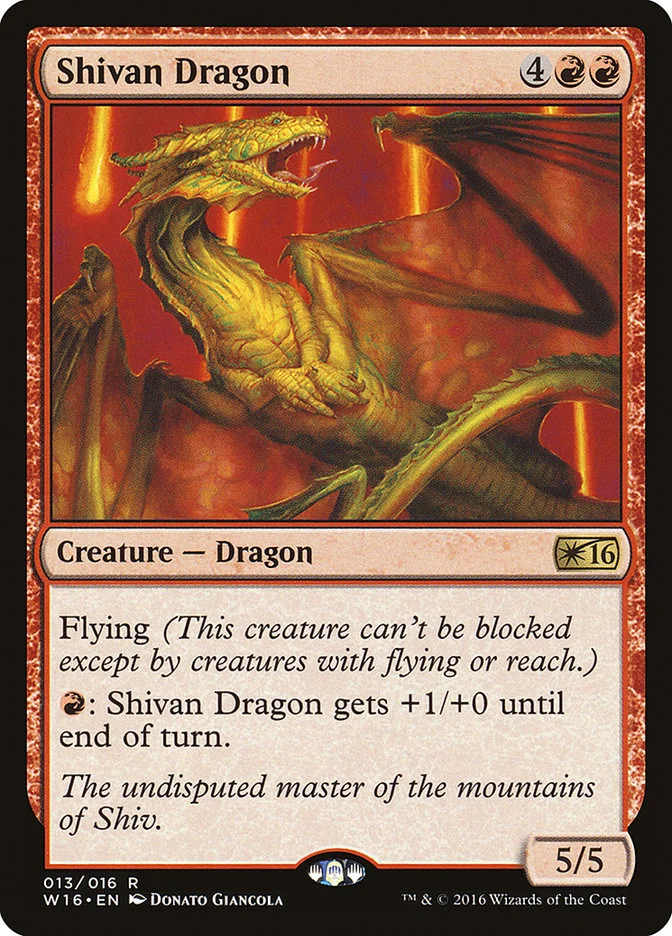 Shivan Dragon 「W16/13」「EN」
